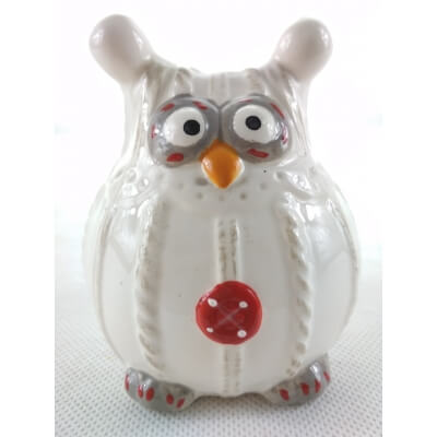 Zimowa sowa mini biała